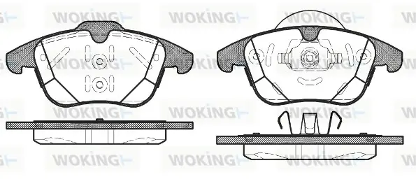 Передние тормозные колодки WOKING P1582300