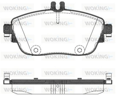 Передние тормозные колодки woking P1585308 на Мерседес CLA-Class C117/X117