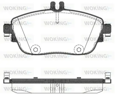 Передні тормозні (гальмівні) колодки WOKING P15853.08