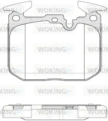 Передние тормозные колодки WOKING P15913.10