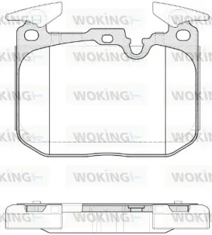 Передние тормозные колодки WOKING P15913.10