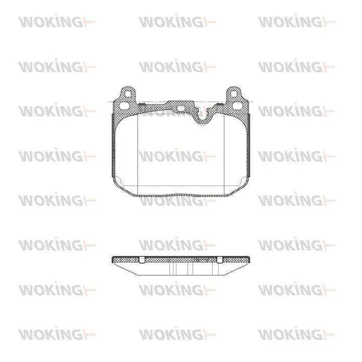 Колодки тормозные WOKING P15913.20