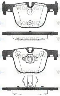 Задні тормозні (гальмівні) колодки WOKING P15933.00