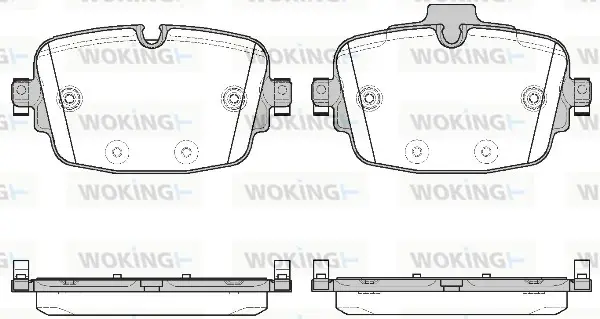 Задние тормозные колодки WOKING P16393.00