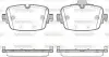 Задние тормозные колодки WOKING P16393.00