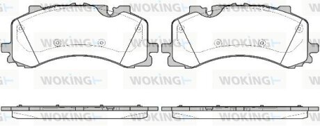Передні тормозні (гальмівні) колодки woking P1644300