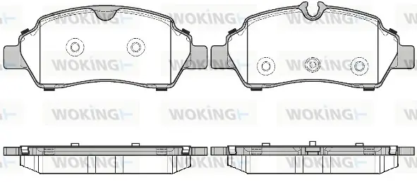 Задние тормозные колодки WOKING P17053.00