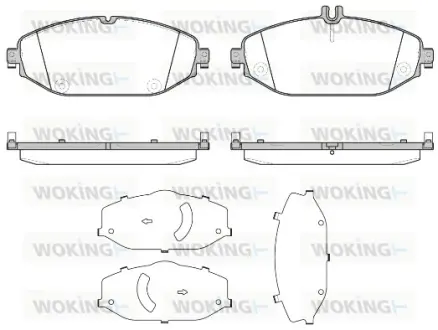 Передні тормозні (гальмівні) колодки WOKING P17183.00