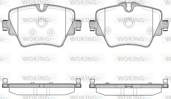 Передние тормозные колодки WOKING P1725308