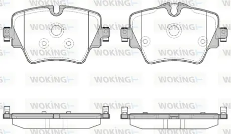 Передние тормозные колодки WOKING P1725308 MINI MINI