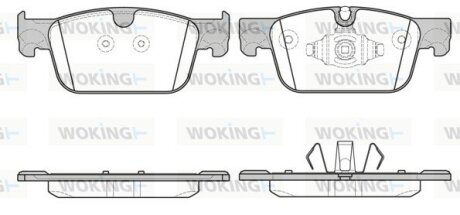 Передние тормозные колодки woking P1792310