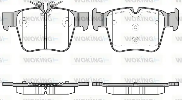 Задні тормозні (гальмівні) колодки WOKING P1797300 (фото 1)