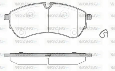 Задні тормозні (гальмівні) колодки WOKING P1930300
