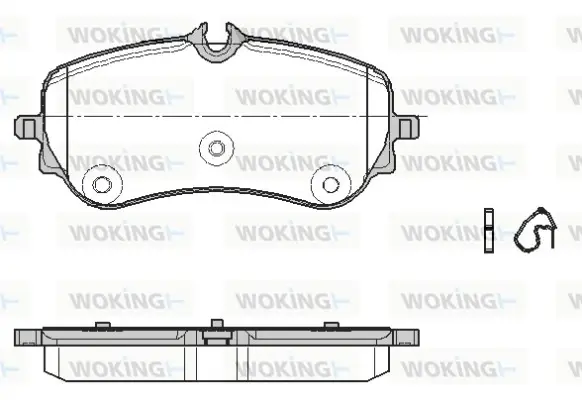Колодки тормозные WOKING P1948300