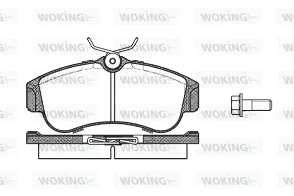 Передні тормозні (гальмівні) колодки WOKING P220300 (фото 1)