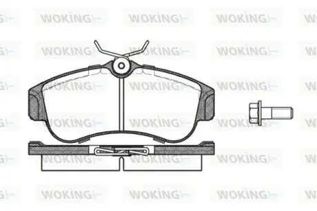 Передні тормозні (гальмівні) колодки WOKING P220300