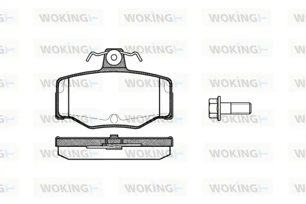 Задние тормозные колодки WOKING P243300