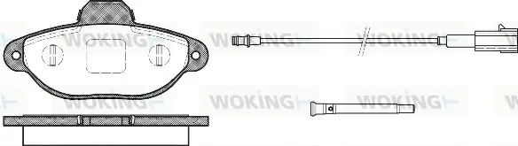 Передние тормозные колодки WOKING P514321