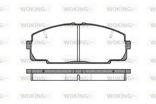 Передние тормозные колодки WOKING P521320