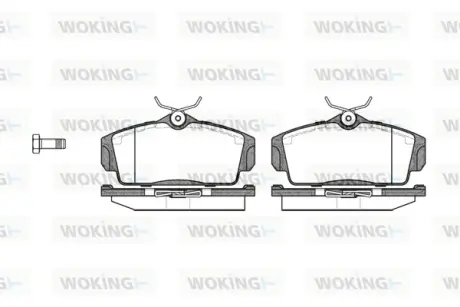 Передние тормозные колодки WOKING P604300 Ниссан Примера р11