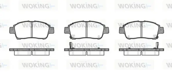 Колодки гальмівні WOKING P6123.02