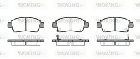 Колодки гальмівні WOKING P6123.02