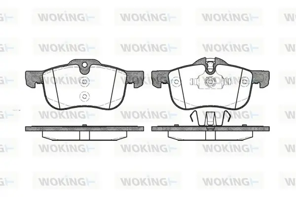Передние тормозные колодки WOKING P6193.00