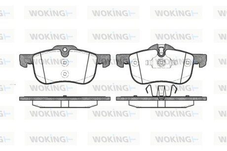 Передні тормозні (гальмівні) колодки woking P619300 на Rover 75