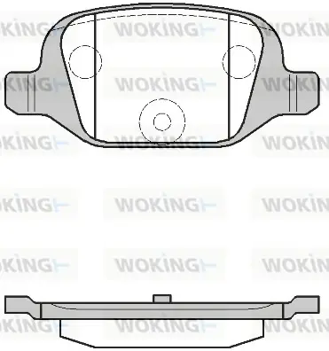 Задние тормозные колодки WOKING P6273.00