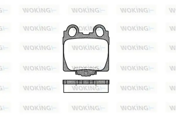 Задние тормозные колодки WOKING P6433.04