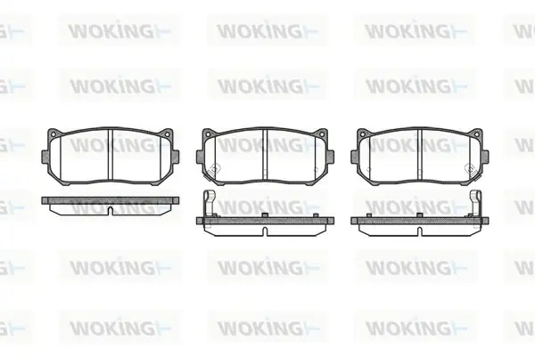 Задние тормозные колодки WOKING P7493.02