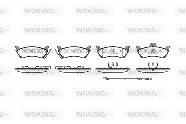 Колодки гальмівні WOKING P7983.11 (фото 1)
