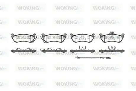 Колодки гальмівні WOKING P7983.11