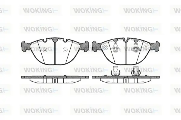Передние тормозные колодки WOKING P8583.00