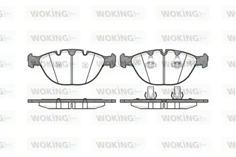 Передние тормозные колодки WOKING P8583.00