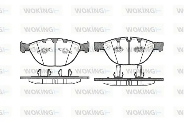 Передние тормозные колодки WOKING P8583.10