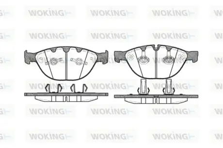 Передні тормозні (гальмівні) колодки WOKING P8583.10