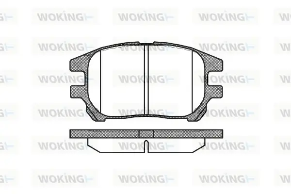 Передние тормозные колодки WOKING P8723.00