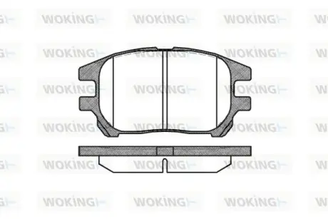 Передние тормозные колодки WOKING P8723.00