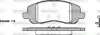 Передние тормозные колодки WOKING P904320