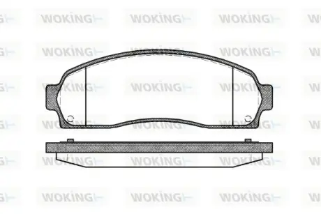 Передні тормозні (гальмівні) колодки WOKING P905300