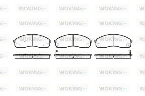 Передние тормозные колодки WOKING P921312