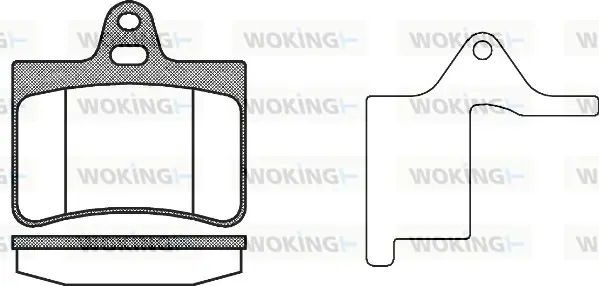 Задние тормозные колодки WOKING P9303.20
