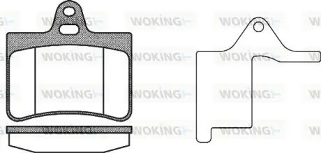 Задние тормозные колодки WOKING P9303.20