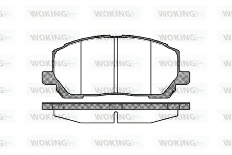 Передні тормозні (гальмівні) колодки WOKING P9553.00