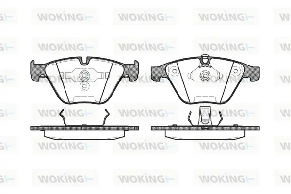 Передние тормозные колодки WOKING P957300