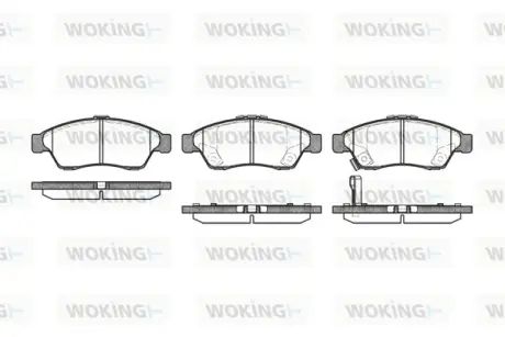Передні тормозні (гальмівні) колодки WOKING P975301