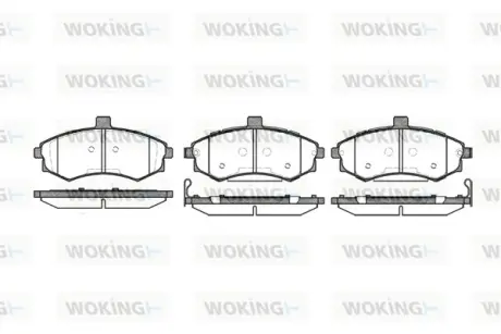Передние тормозные колодки WOKING P9933.02