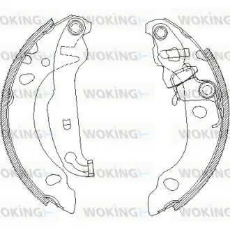 Колодки ручного (стоячого) гальма WOKING Z4138.00