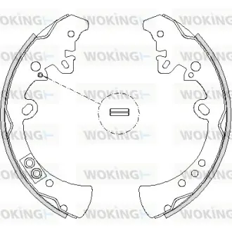 Колодки ручного (стоячого) гальма WOKING Z4218.00